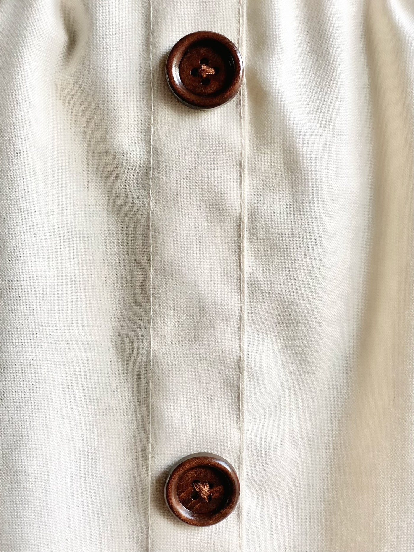 Mallory Buttoned Ruffle Skirt in Ivory