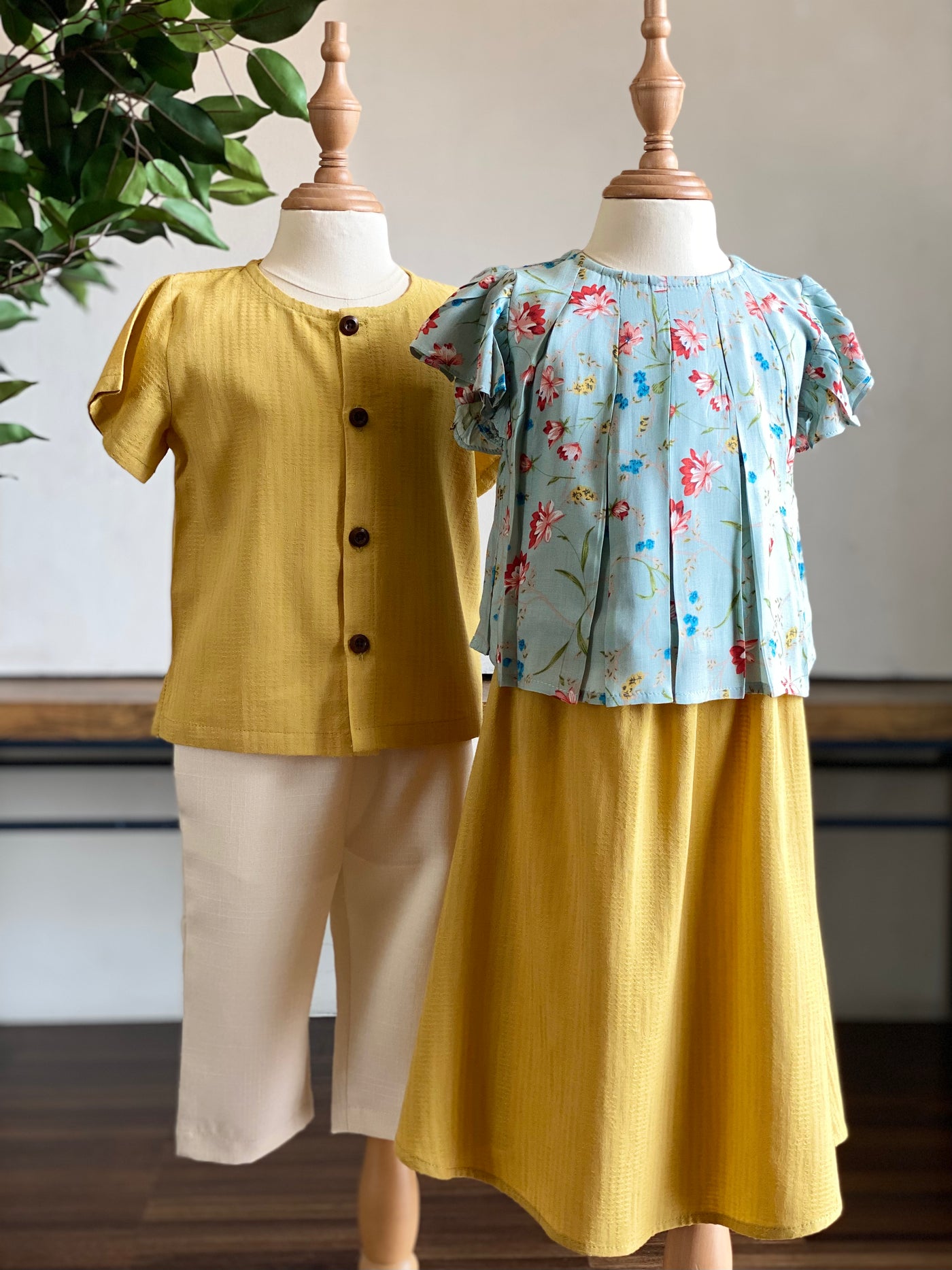 KUNTUM Baby’s Modern Kurung Set in Meadow