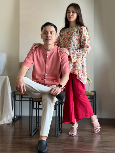 PAWANA Kurta in Persian Red