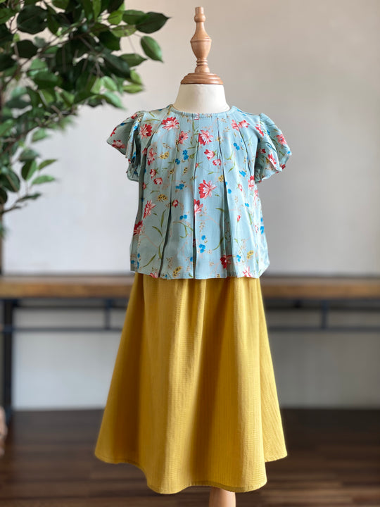 KUNTUM Baby’s Modern Kurung Set in Meadow