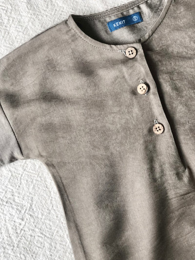 MALIQA Baby's Jubah in Mud Green