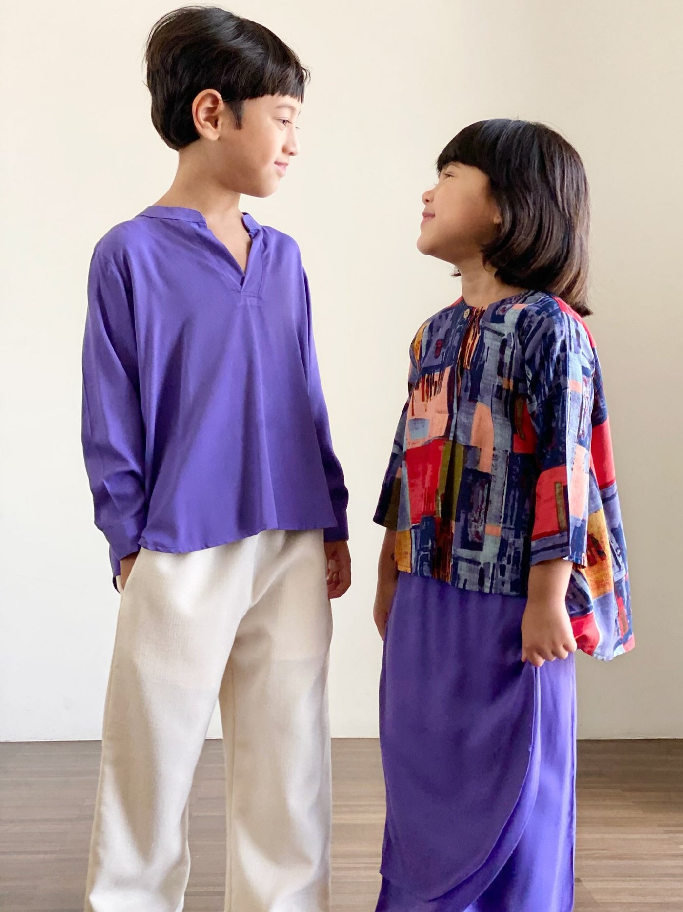 KARTIKA Modern Kurung Set in Purple