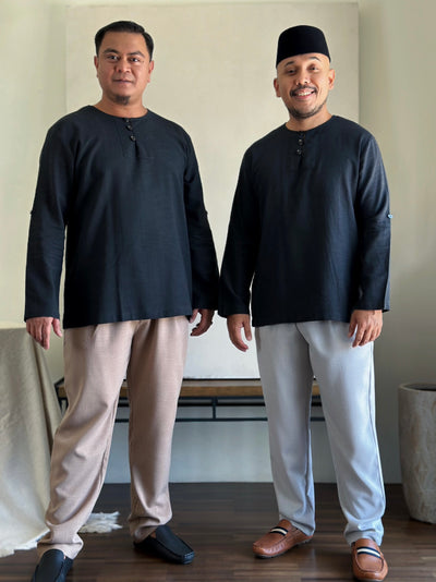 ELIAS Kurta in Charcoal