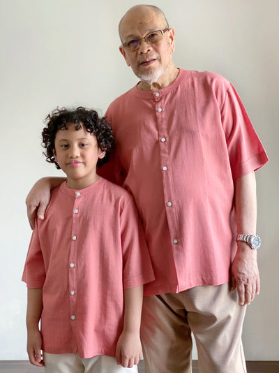PAWANA Kurta in Persian Red