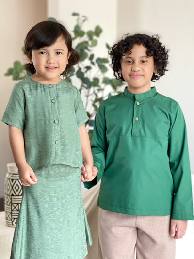 WIRA Cotton Kurta in Emerald
