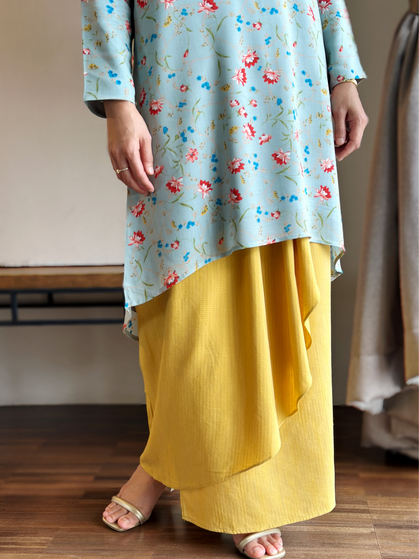 EMBUN Long Kurung Set in Meadow