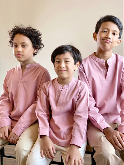 BAYU Unisex Kurta in Blush