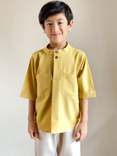 ALI Pocket Kurta in Honey