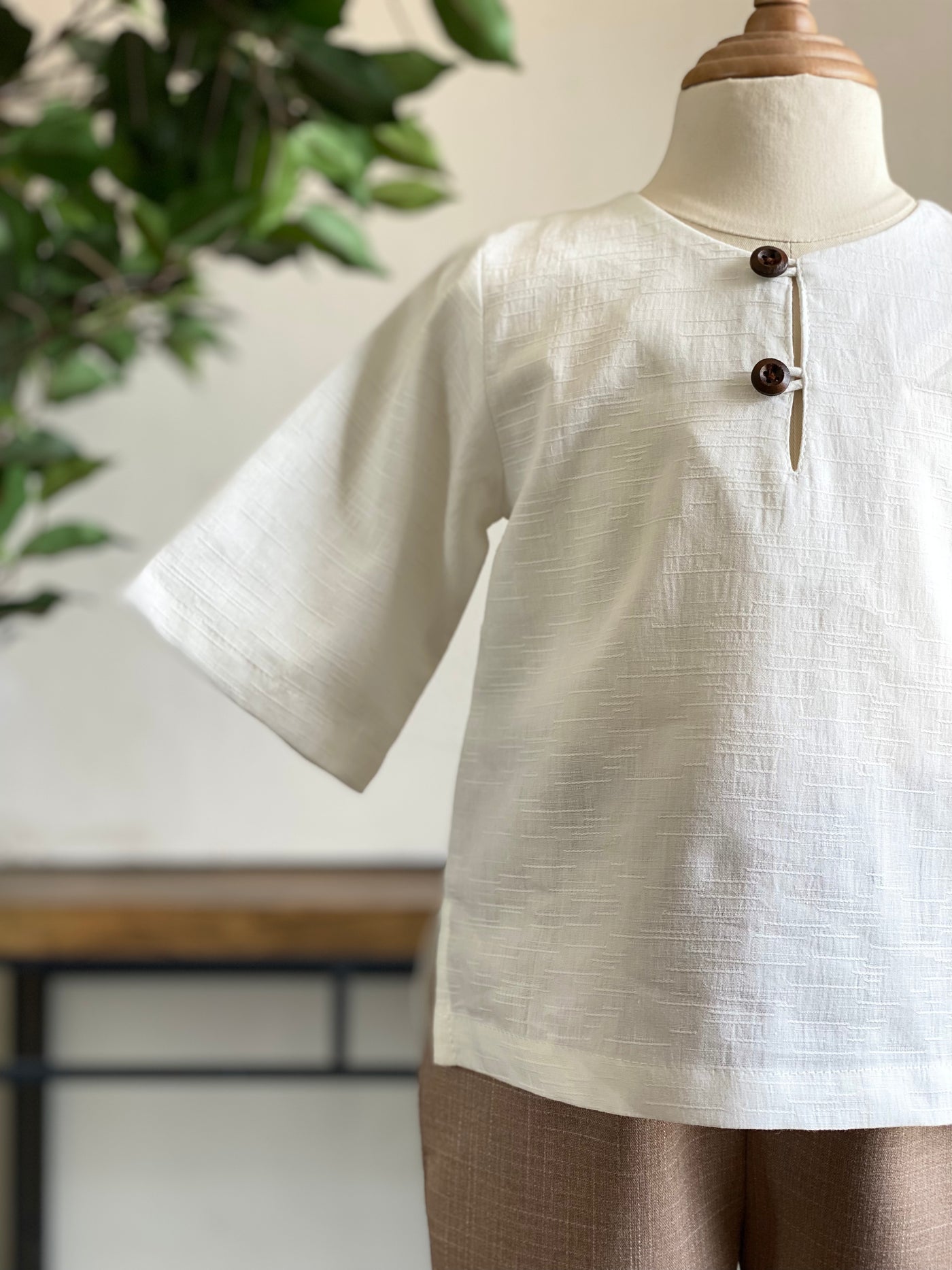 TENANG Unisex Baby’s Kurta in White