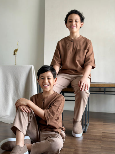 SENTOSA Kurta in Caramel