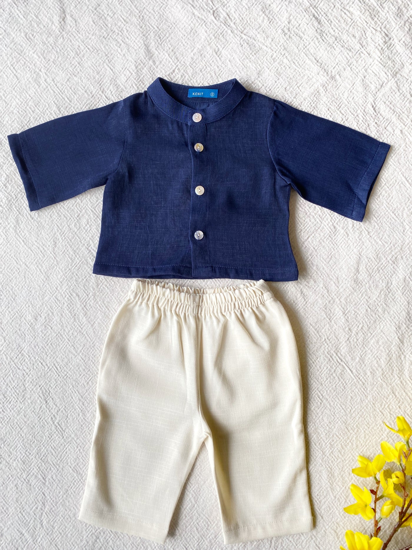 PUJANGGA Kurta in Navy Blue