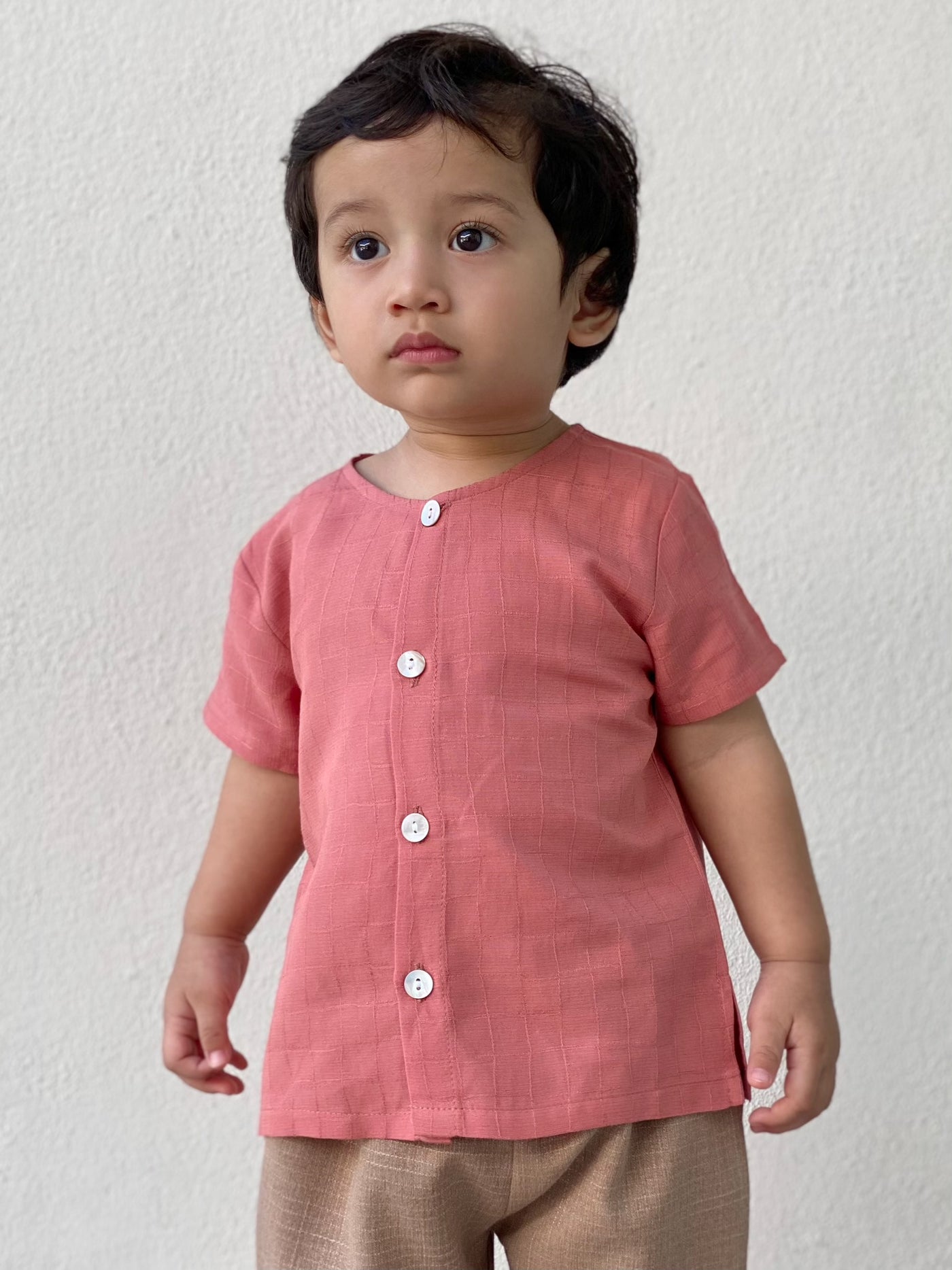 UMAR Unisex Baby’s Kurta in Persian Red