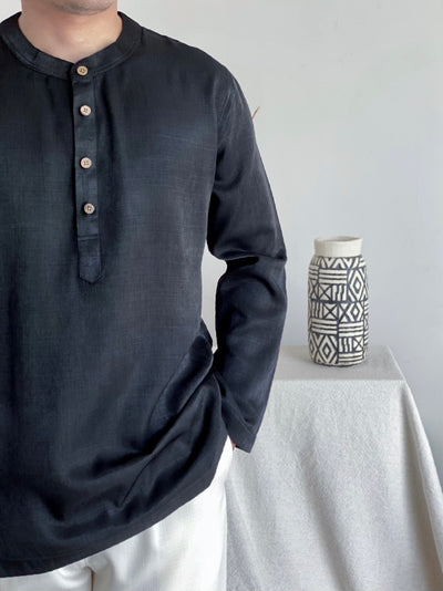 AHMAD Kurta in Black