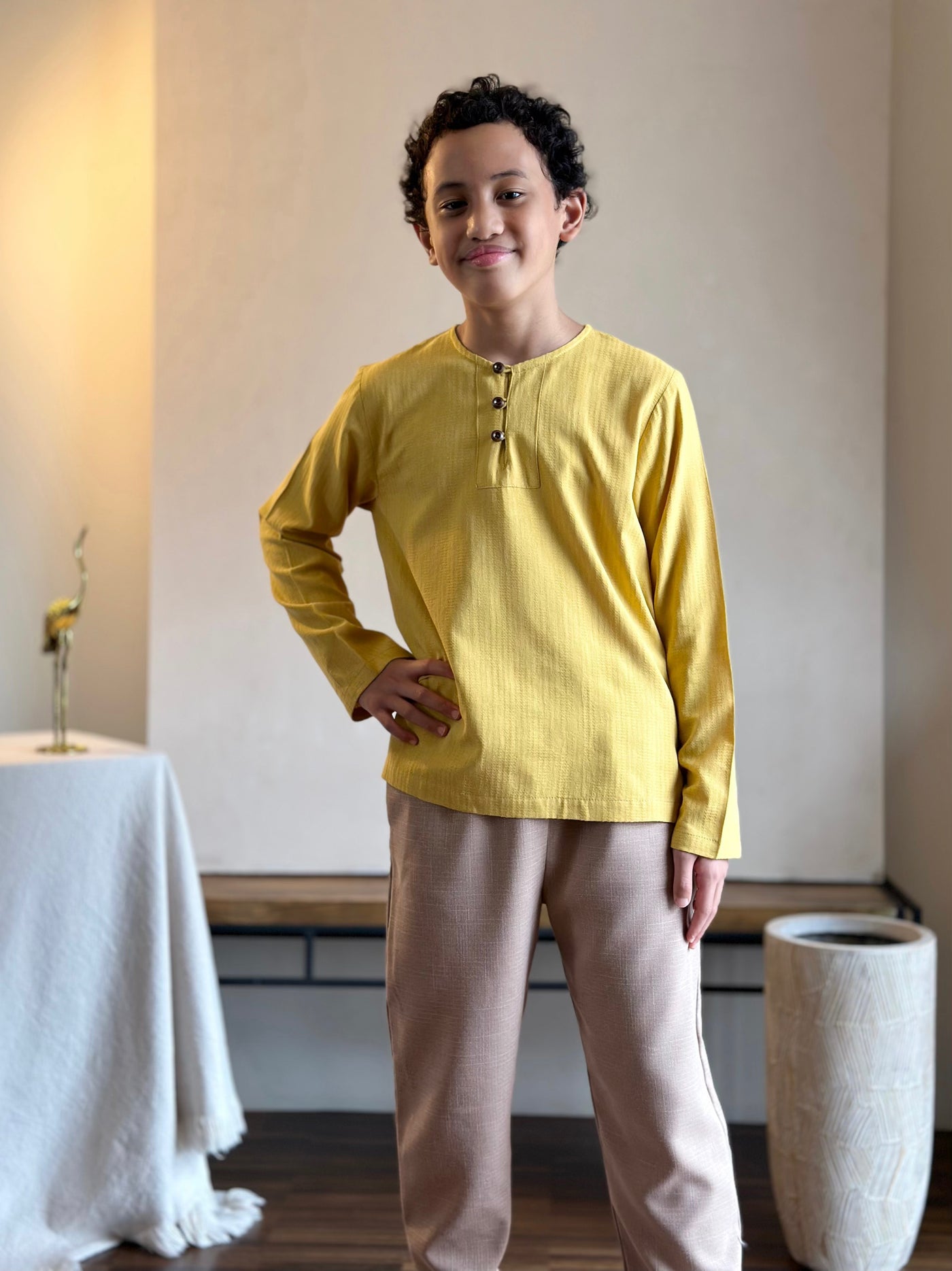 EZRA Kurta in Dandelion