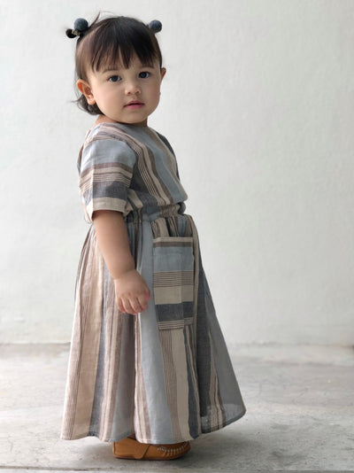 NIGHTINGALE Multi-stripes Maxi Dress