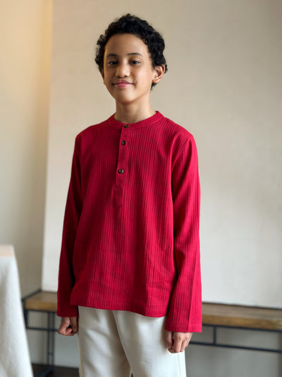 AMAR Kurta in Carmine Red