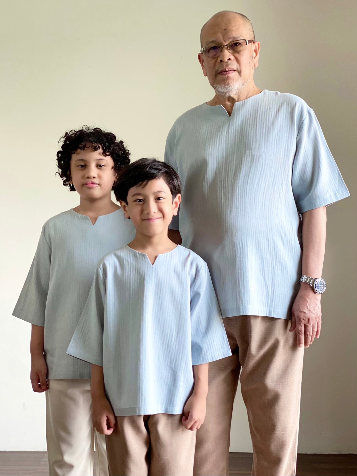 RUMI Easy Kurta in Dusty Cyan