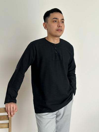 ELIAS Kurta in Charcoal
