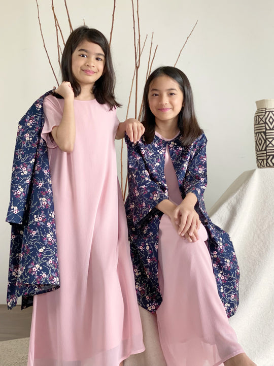 AZALEA Flowy Dress with Overcoat Set