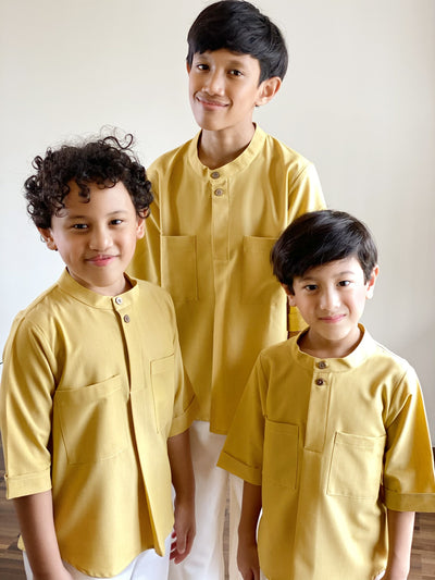 ALI Pocket Kurta in Honey