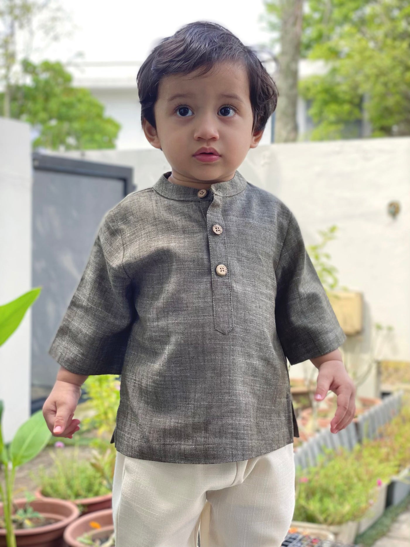 AMAR Kurta in Mud Green
