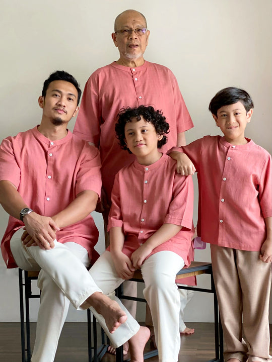 PAWANA Kurta in Persian Red