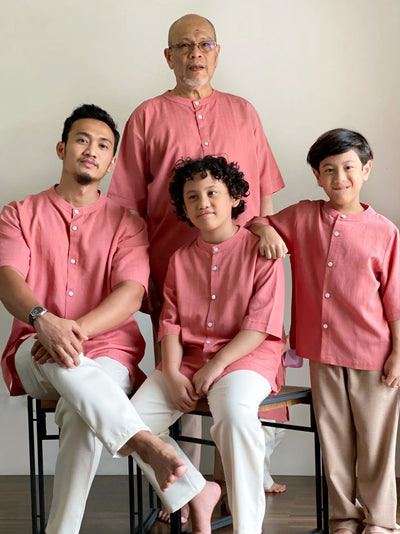 PAWANA Kurta in Persian Red