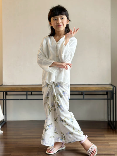 BAIDURI Mini Kebarung Set in White Garden