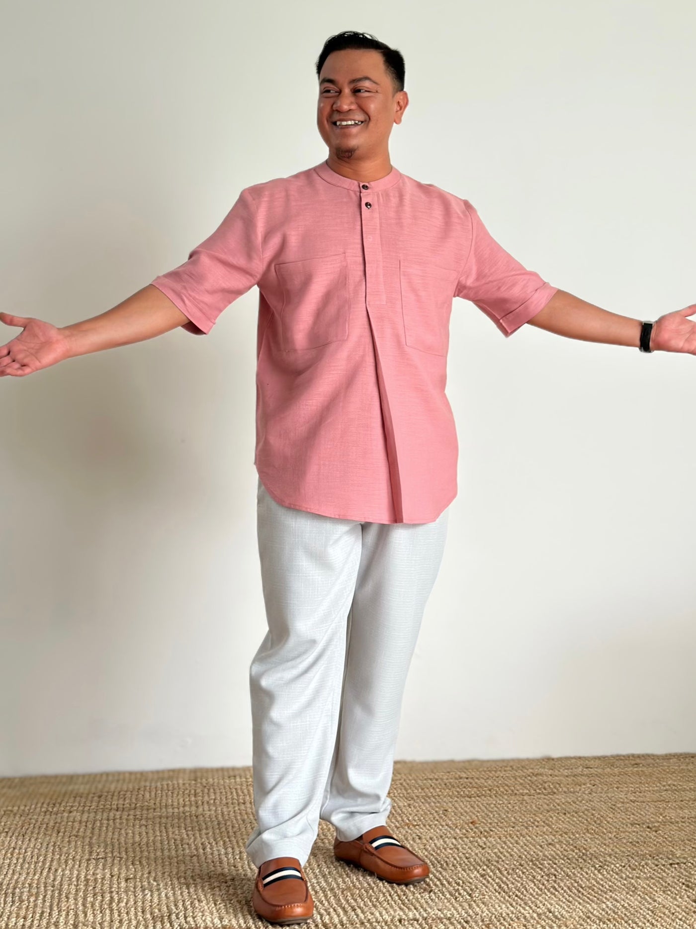 ABU Pocket Kurta in Pink