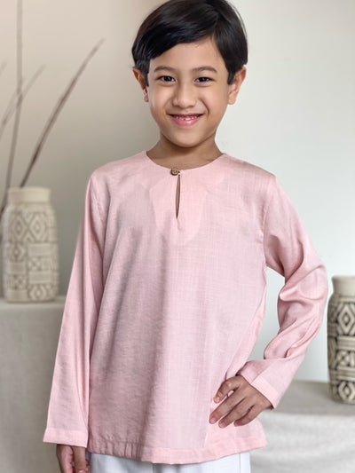 DAMAI Teluk Belanga Kurta in Pink