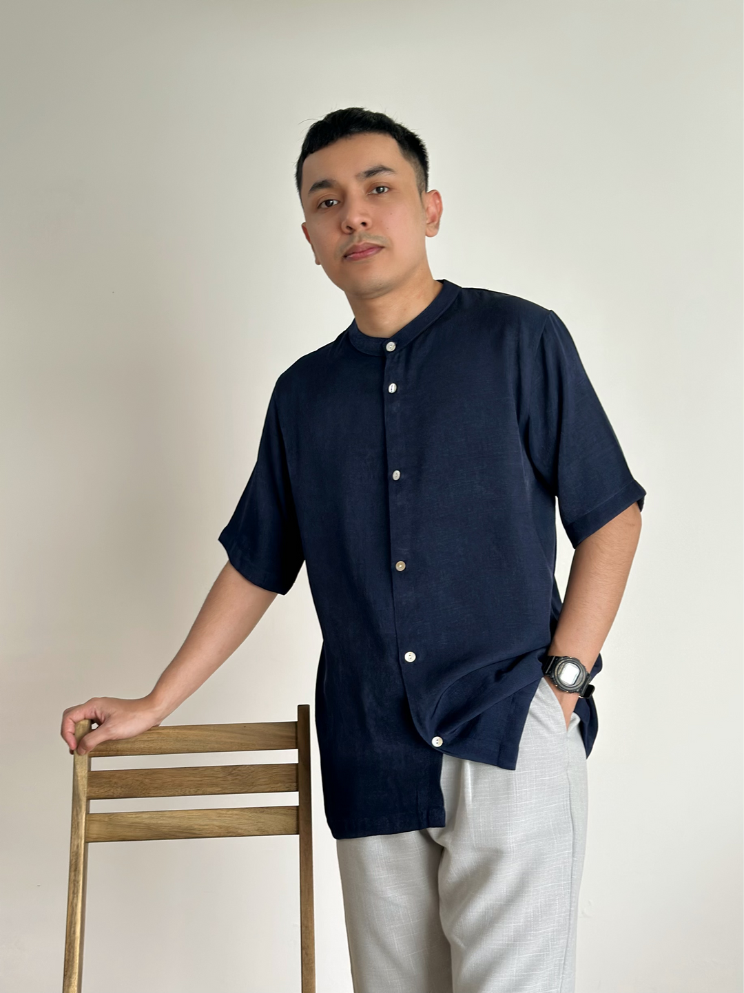 PAWANA Kurta in Navy Blue