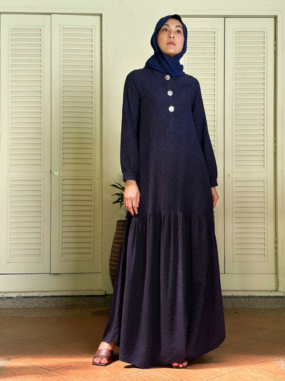 THALIA Flounce Shirt Dress