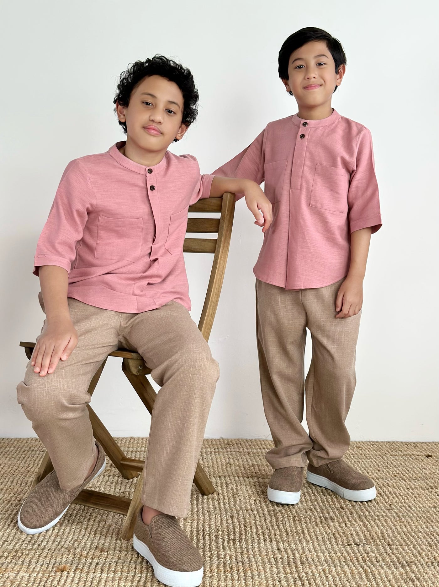 ALI Pocket Kurta in Pink