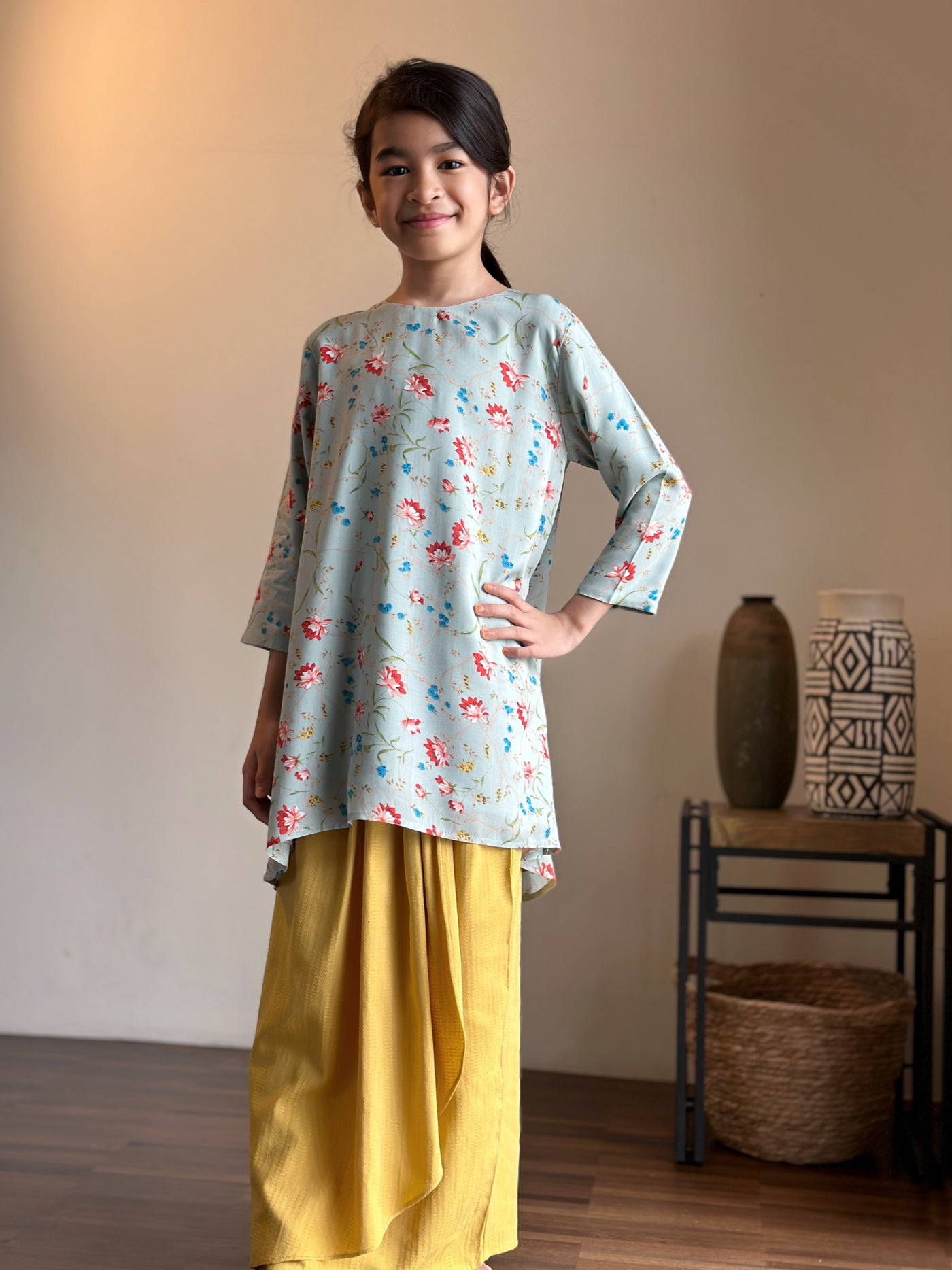 SUKMA Long Kurung Set in Meadow