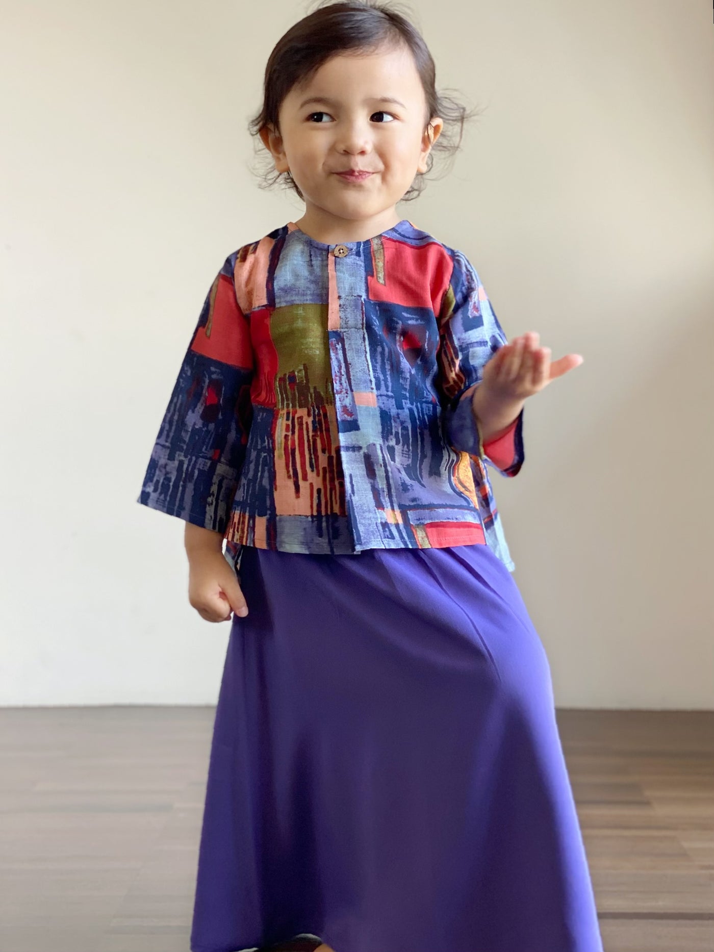 KARTIKA Modern Kurung Set in Purple