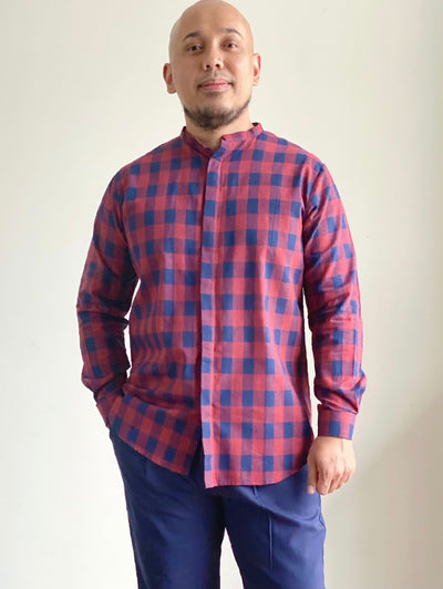 Ilham Kurta in Checks (Top only)