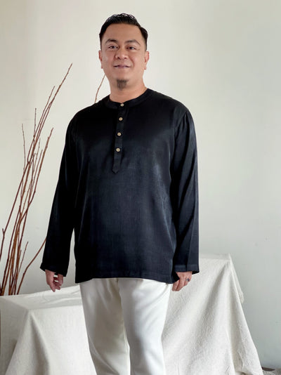 AHMAD Kurta in Black