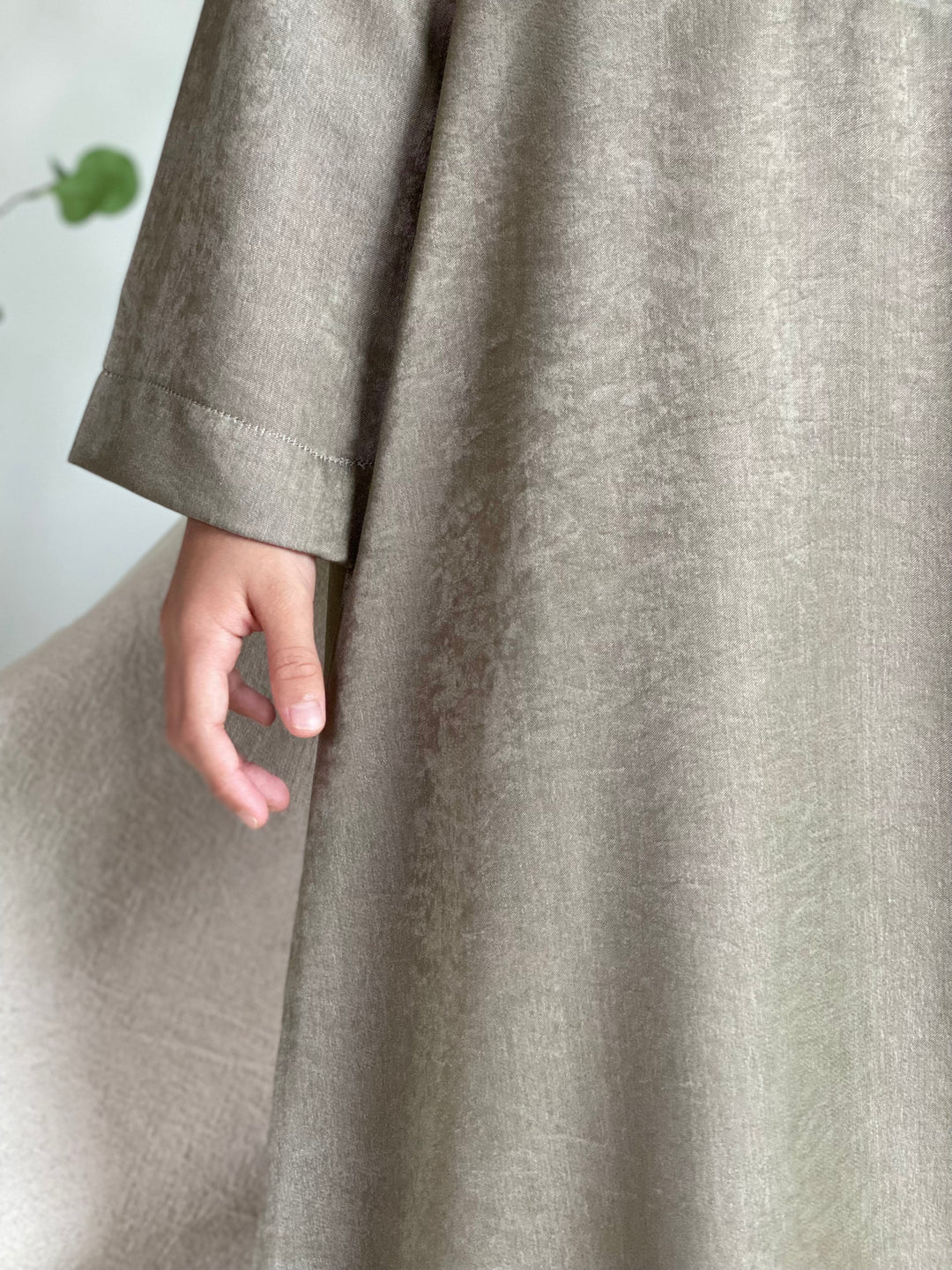 MAYRA Flare Abaya in Mud Green