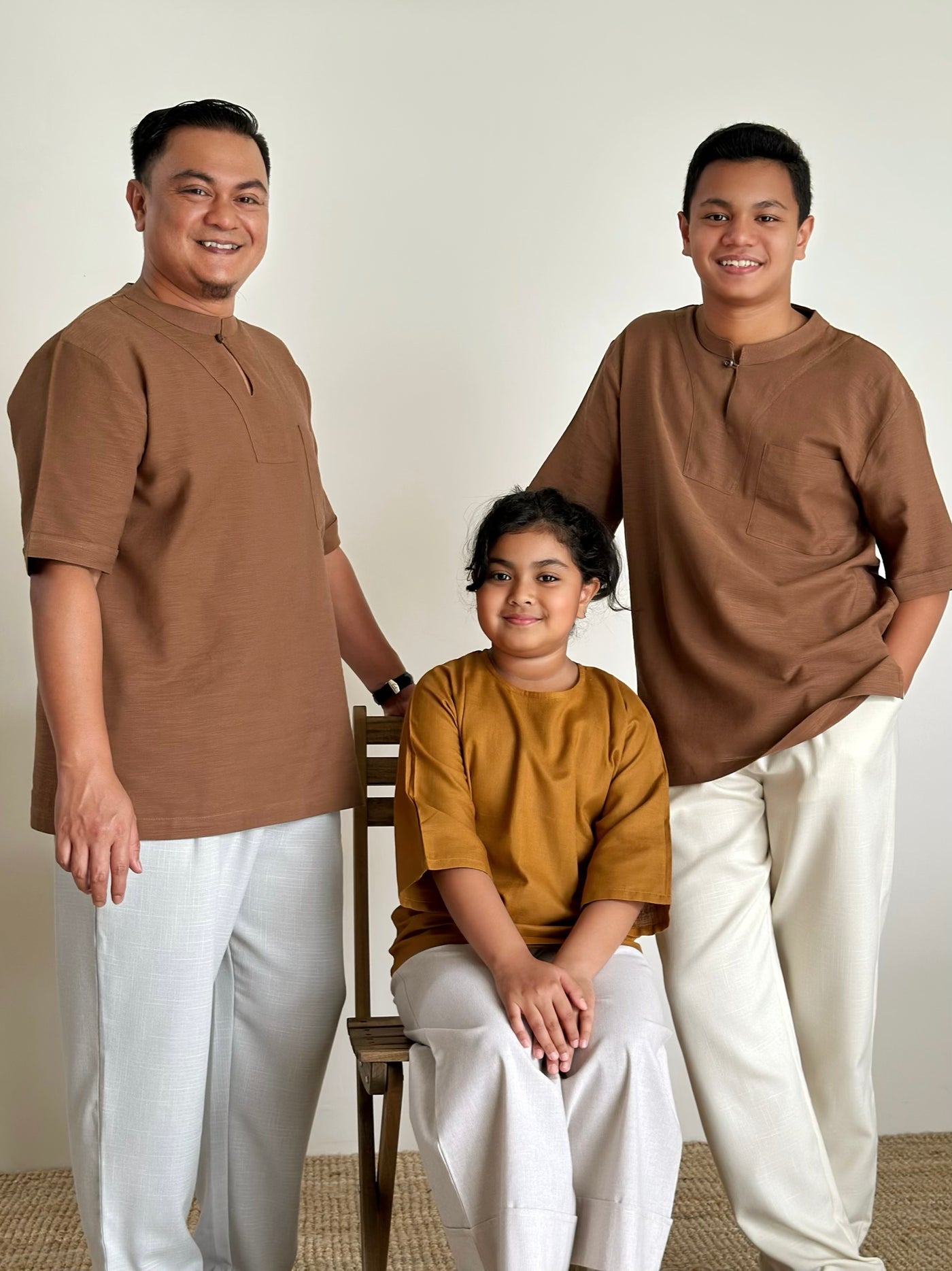 JENTAYU Kurta in Caramel