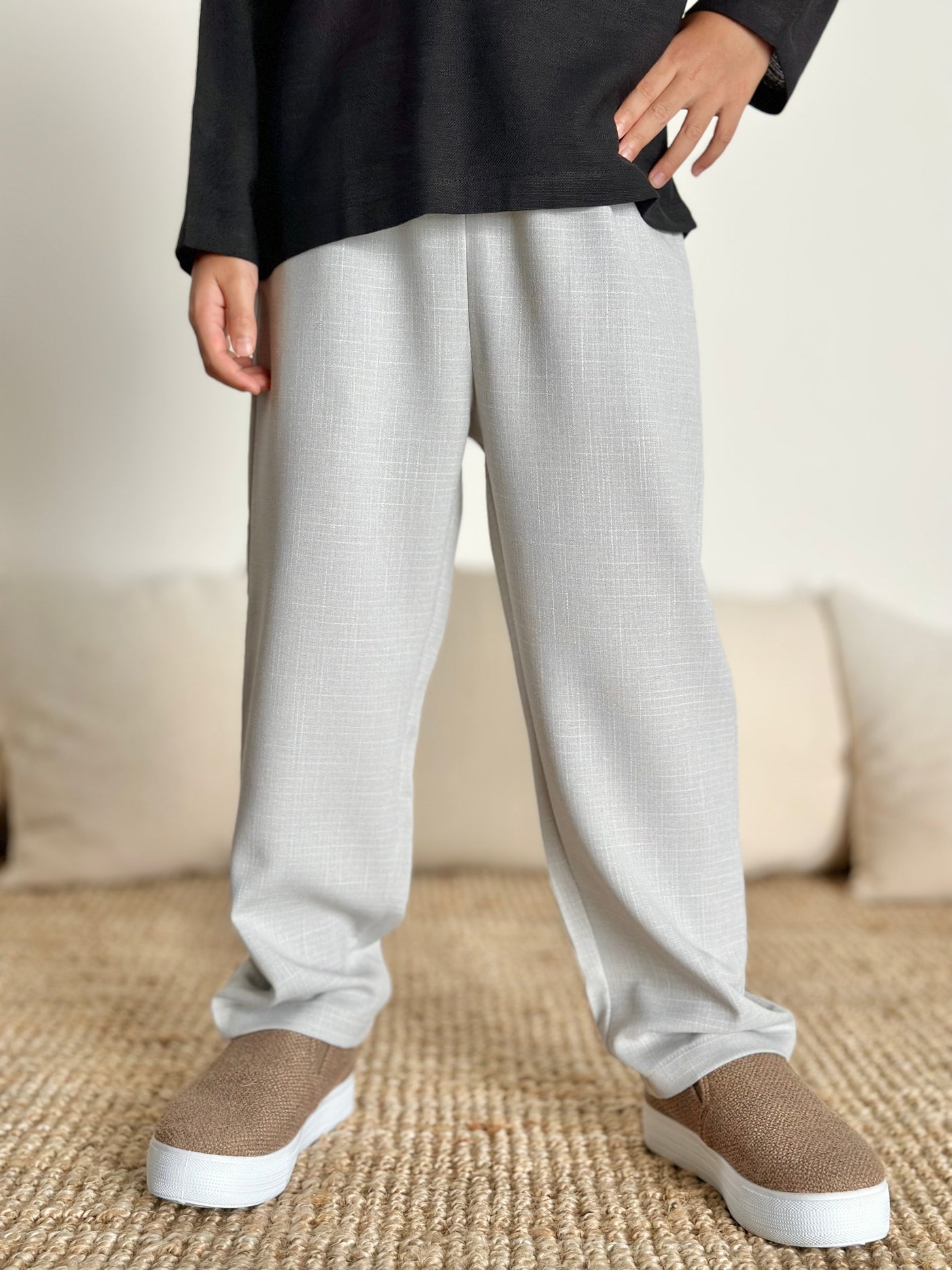 BENJI Unisex Lounge Pants in Stone
