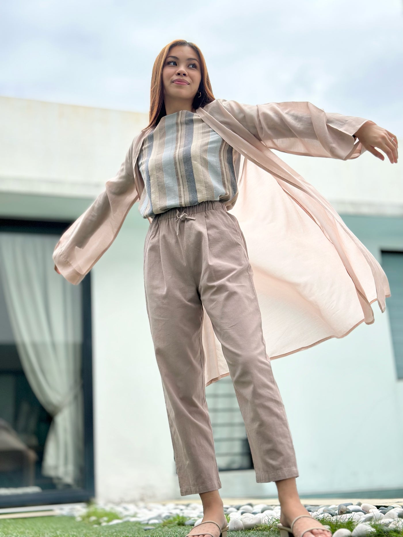 Hazel Lightweight-Sheer Overcoat