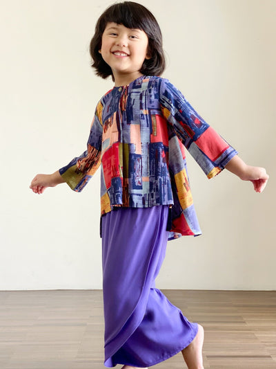 KARTIKA Modern Kurung Set in Purple