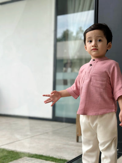 ALI Pocket Kurta in Pink