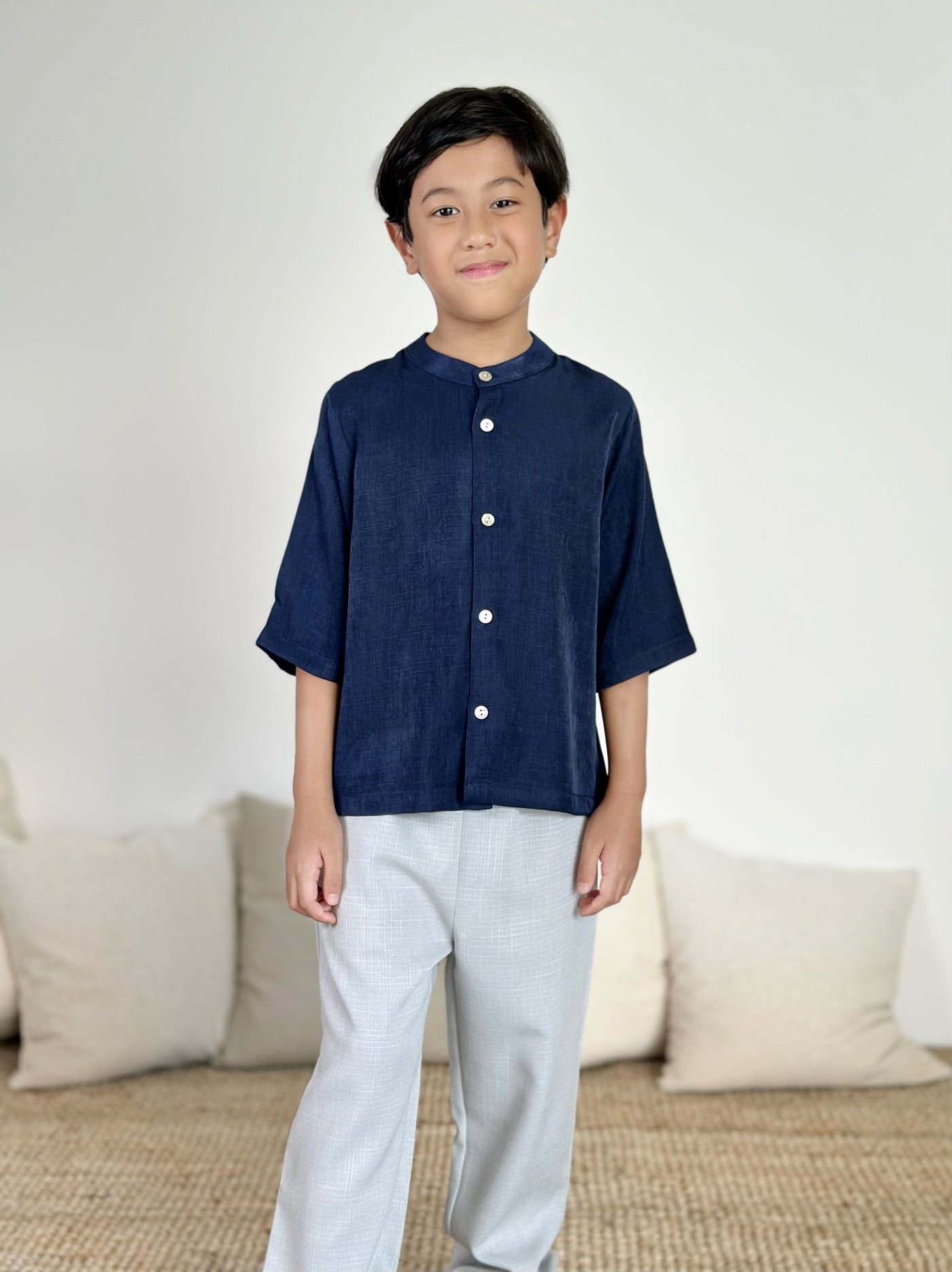 PUJANGGA Kurta in Navy Blue
