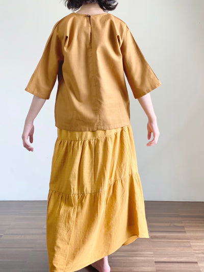SUKI Cotton Blouse in Copper
