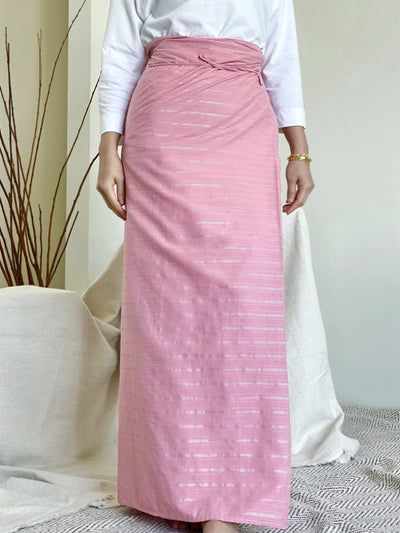 NIRMALA Modern Kurung Set in Pink Floral