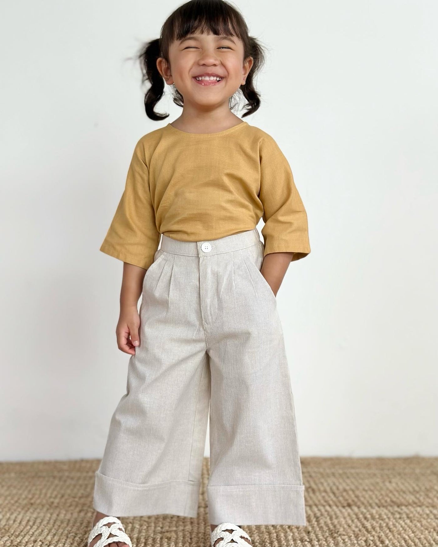 SUKI Cotton Blouse in Honey