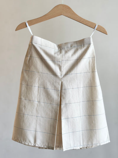 AYUB Instant Pelikat Style Samping in Ivory Windowpane
