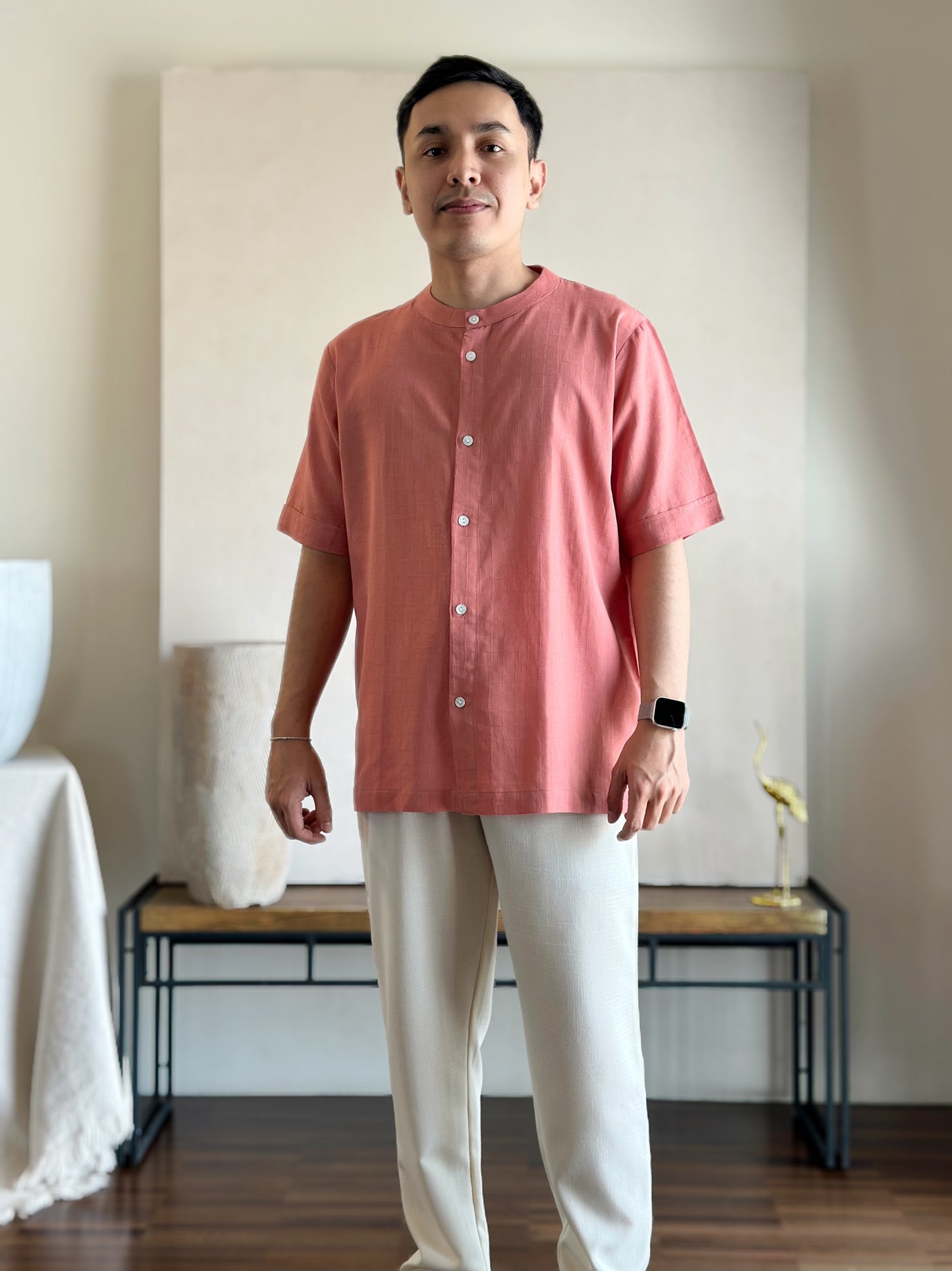 PAWANA Kurta in Persian Red