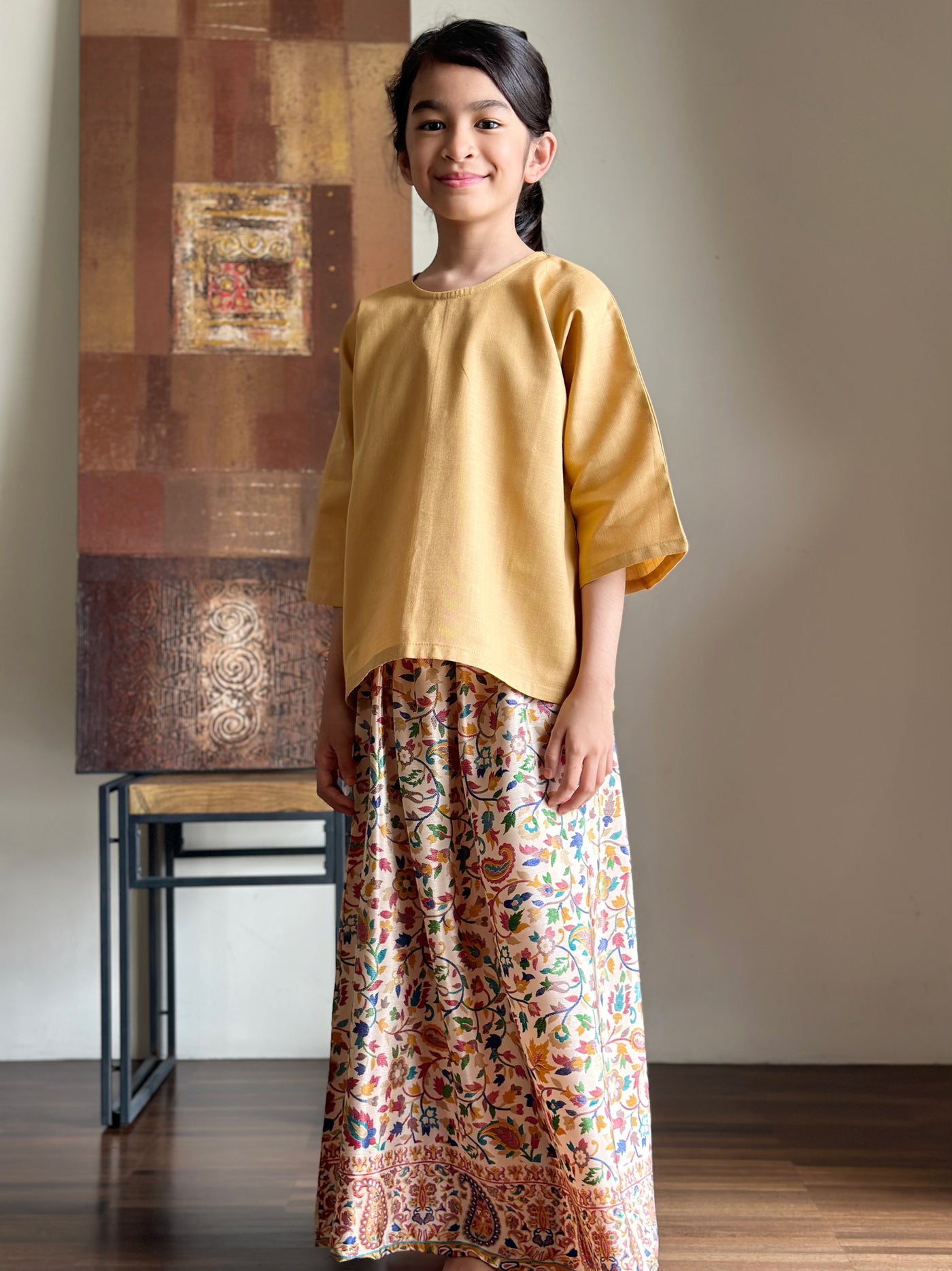 SUKI Cotton Blouse in Honey